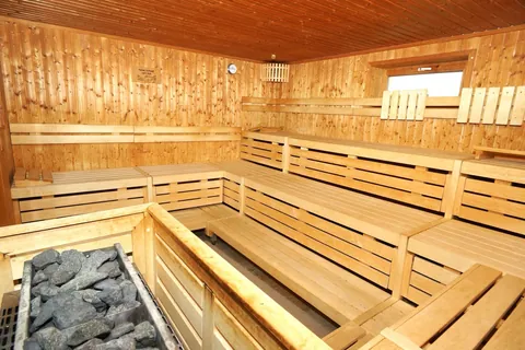 Gemeinschaftliche Sauna der Anlage Rosenalm in Scheidegg