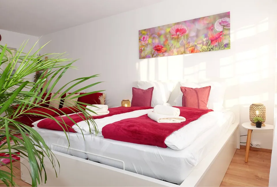 RELAX-RED: Ferienwohnung mit Pool und Sauna in Scheidegg